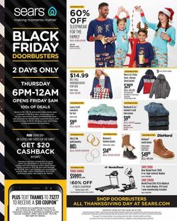 Catalogue Sears BLACK FRIDAY AD 2019 from 11/27/2019