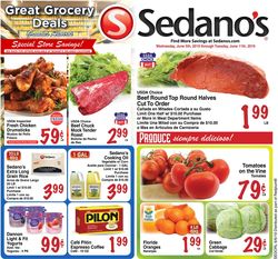 Catalogue Sedano's - Orlando from 06/05/2019