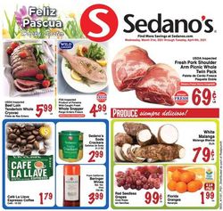 Catalogue Sedano's Easter 2021 from 03/31/2021