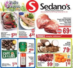 Catalogue Sedano's - Easter 2021 Ad from 03/31/2021