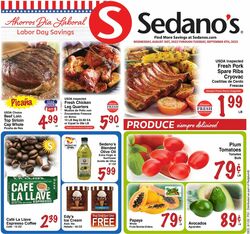 Catalogue Sedano's from 08/31/2022