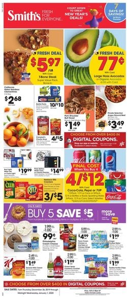 Catalogue Smith's - New Year's Ad 2019/2020 from 12/26/2019