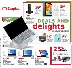 Catalogue Staples - Holiday Ad 2019 from 12/15/2019