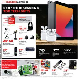 Catalogue Staples Top Tech Gifts 2020 from 12/20/2020