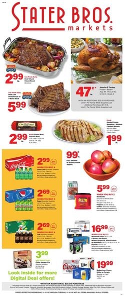 Catalogue Stater Bros. from 11/13/2019