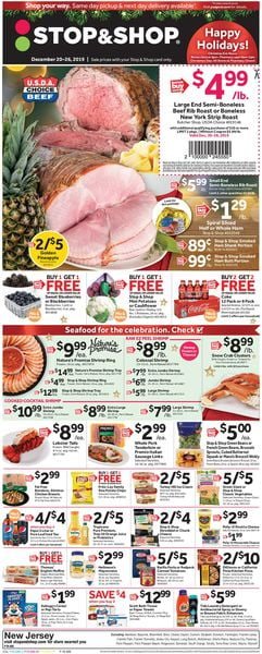 Catalogue Stop and Shop - Holidays Ad 2019 from 12/20/2019