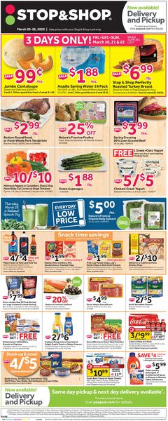 Catalogue Stop and Shop from 03/20/2020