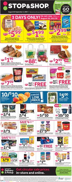 Catalogue Stop and Shop from 08/28/2020