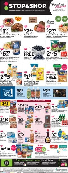 Catalogue Stop and Shop Black Friday 2020 from 11/27/2020