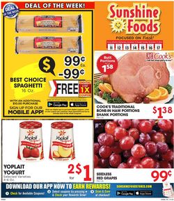 Catalogue Sunshine Foods from 11/11/2020