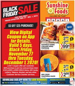 Catalogue Sunshine Foods Black Friday Sale 2020 from 11/27/2020