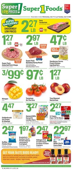 Catalogue Super 1 Foods from 07/07/2021