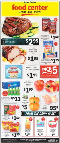 Catalogue Super Dollar Food Center from 10/07/2020