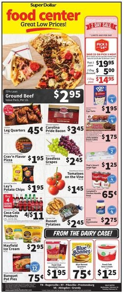 Catalogue Super Dollar Food Center from 02/16/2022