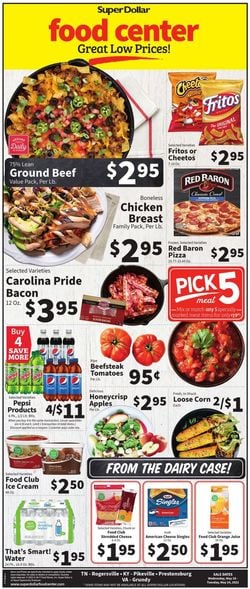 Catalogue Super Dollar Food Center from 05/18/2022