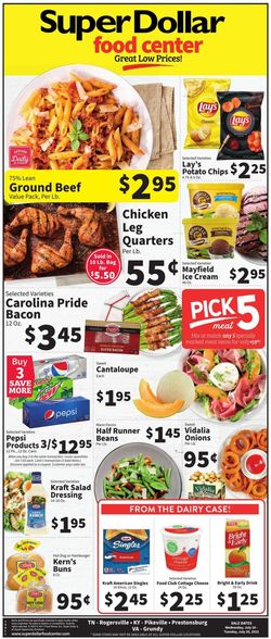 Catalogue Super Dollar Food Center from 07/20/2022