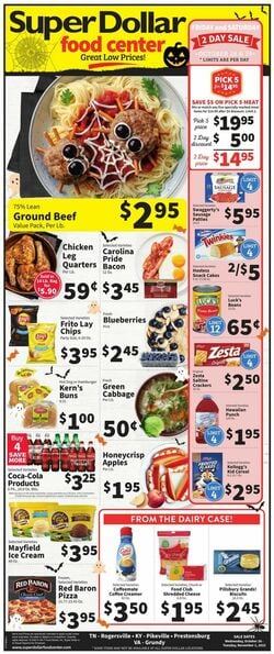 Catalogue Super Dollar Food Center from 10/26/2022