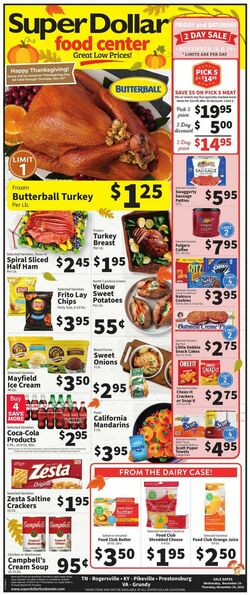 Catalogue Super Dollar Food Center from 11/16/2022