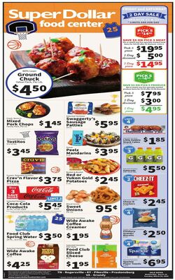 Catalogue Super Dollar Food Center from 03/19/2025