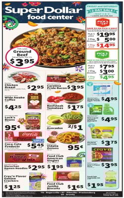 Current weekly ad Super Dollar Food Center