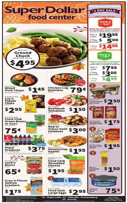 Catalogue Super Dollar Food Center from 10/01/2025