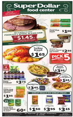 Catalogue Super Dollar Food Center from 12/17/2025