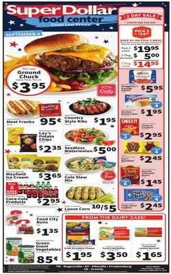 Catalogue Super Dollar Food Center from 08/30/2023