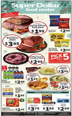 Catalogue Super Dollar Food Center from 12/20/2023