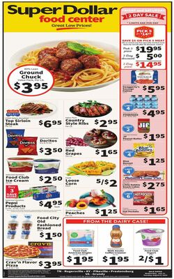 Catalogue Super Dollar Food Center from 07/31/2024