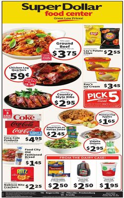 Catalogue Super Dollar Food Center from 09/18/2024