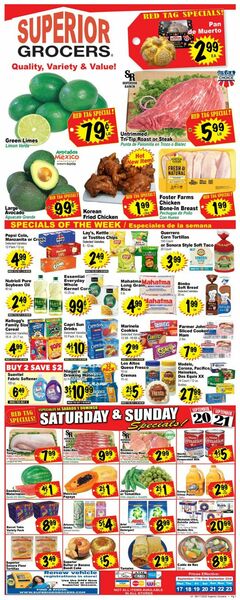 Current weekly ad Superior Grocers