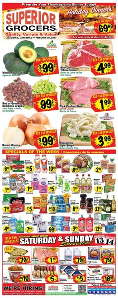 Catalogue Superior Grocers from 11/10/2021