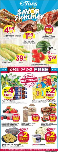 Catalogue Tops Friendly Markets from 05/19/2024