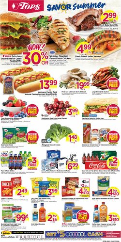 Catalogue Tops Friendly Markets from 07/28/2024