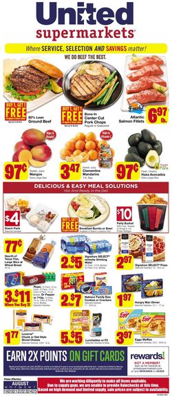 Catalogue United Supermarkets from 08/19/2020