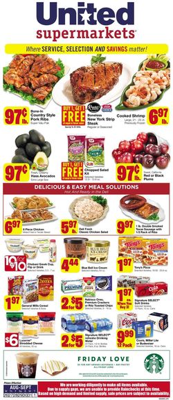 Catalogue United Supermarkets from 08/26/2020