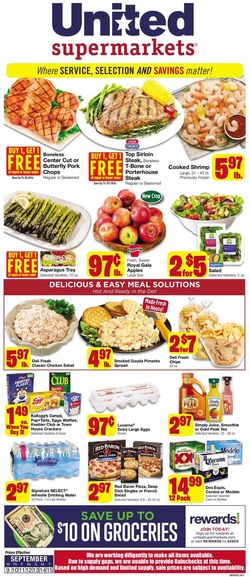 Catalogue United Supermarkets from 09/09/2020
