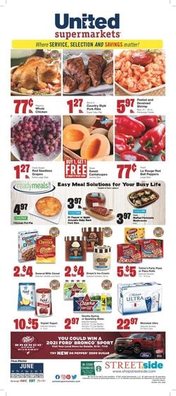 Catalogue United Supermarkets from 06/23/2021