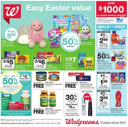 Catalogue Walgreens from 03/29/2020