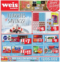 Catalogue Weis - Holidays Ad 2019 from 12/05/2019