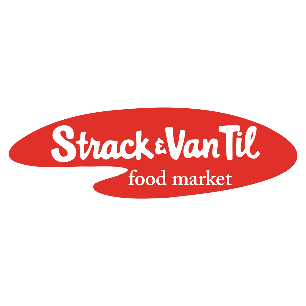 Strack. Til logo. Family Market logo.