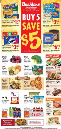 Catalogue Buehler's Fresh Foods from 09/27/2023