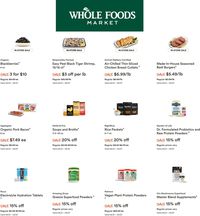 Catalogue Whole Foods from 09/21/2022