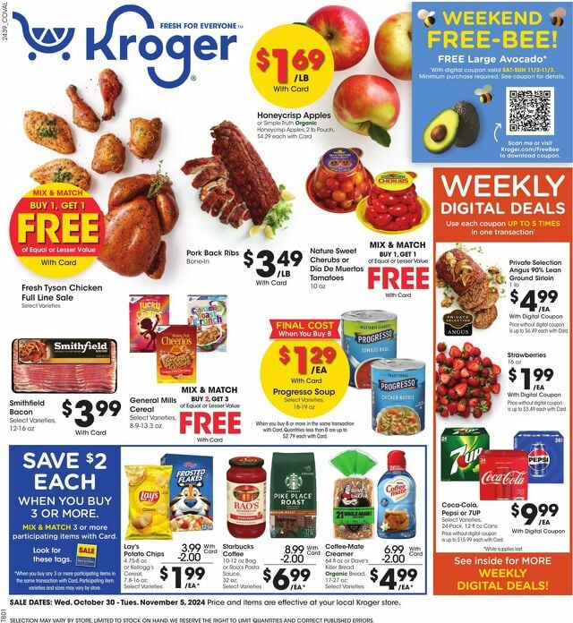 Catalogue Kroger from 10/30/2024