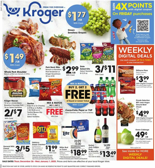 Catalogue Kroger from 12/26/2024