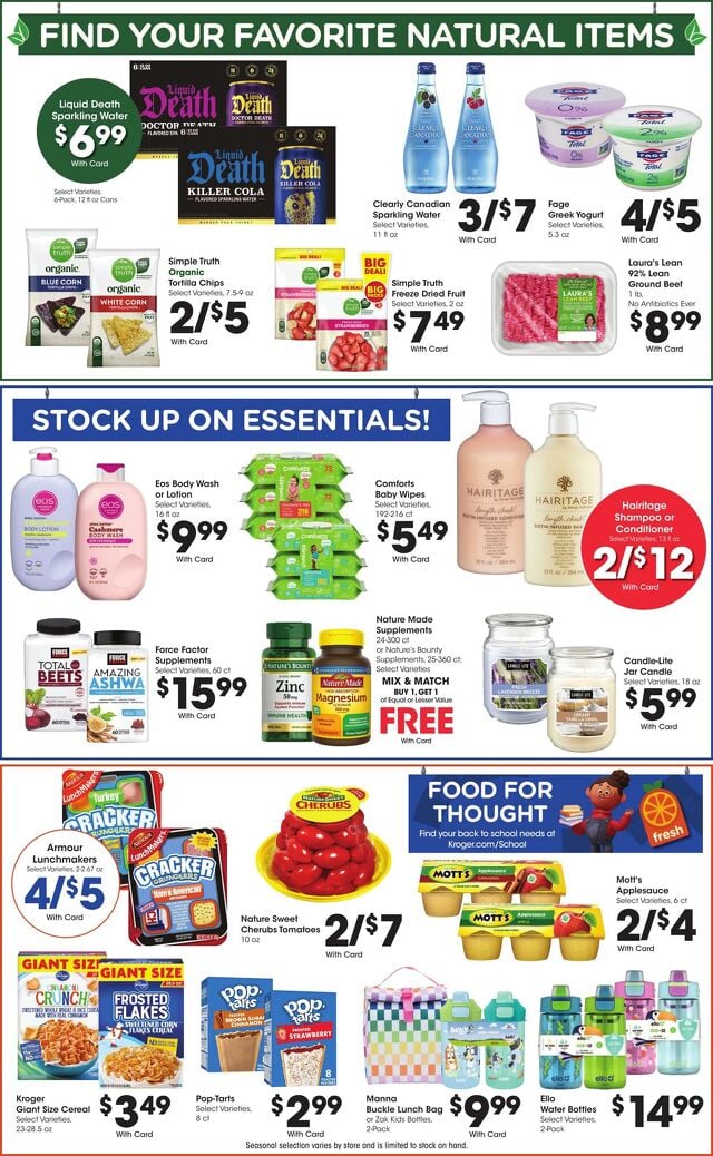 Catalogue Kroger from 07/30/2025