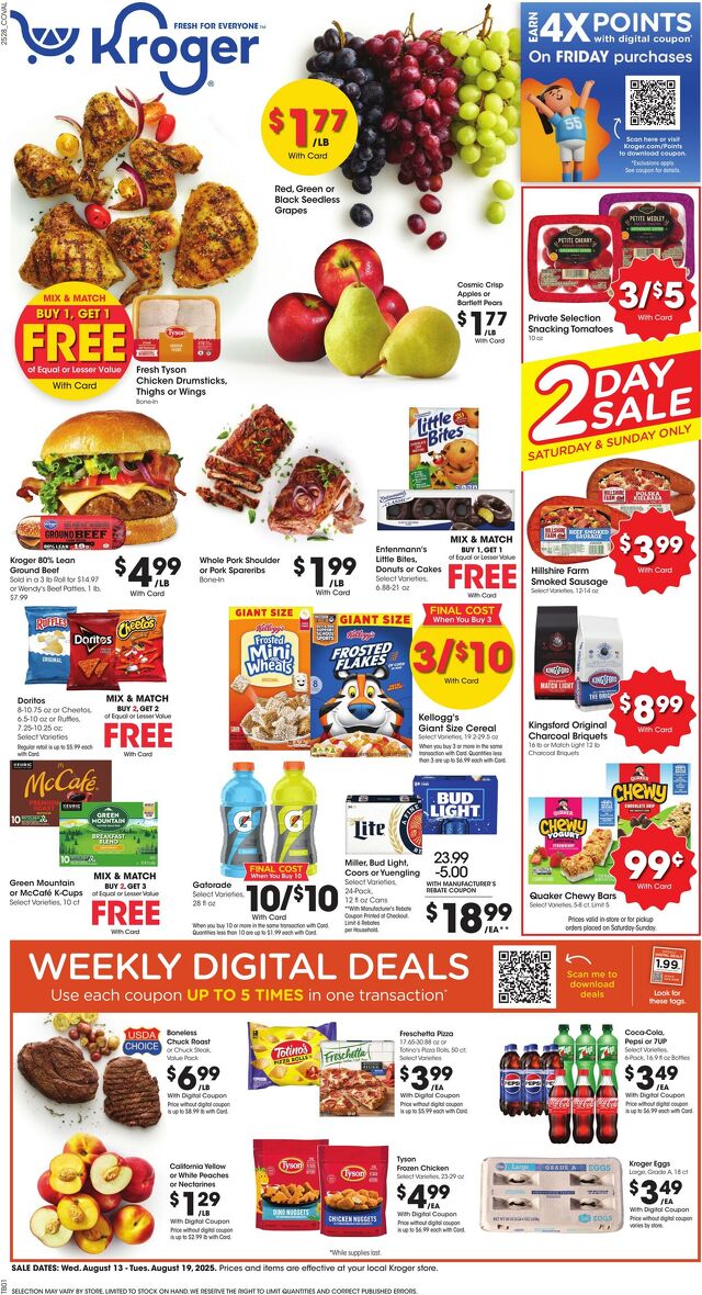 Catalogue Kroger from 08/13/2025