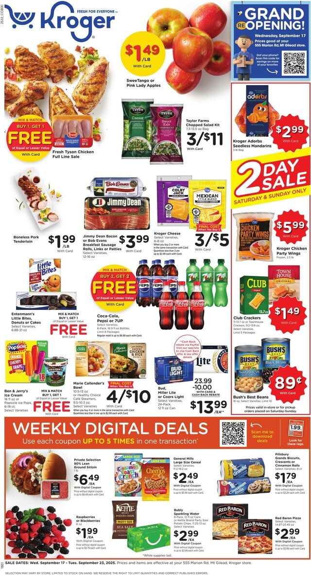 Catalogue Kroger from 09/17/2025