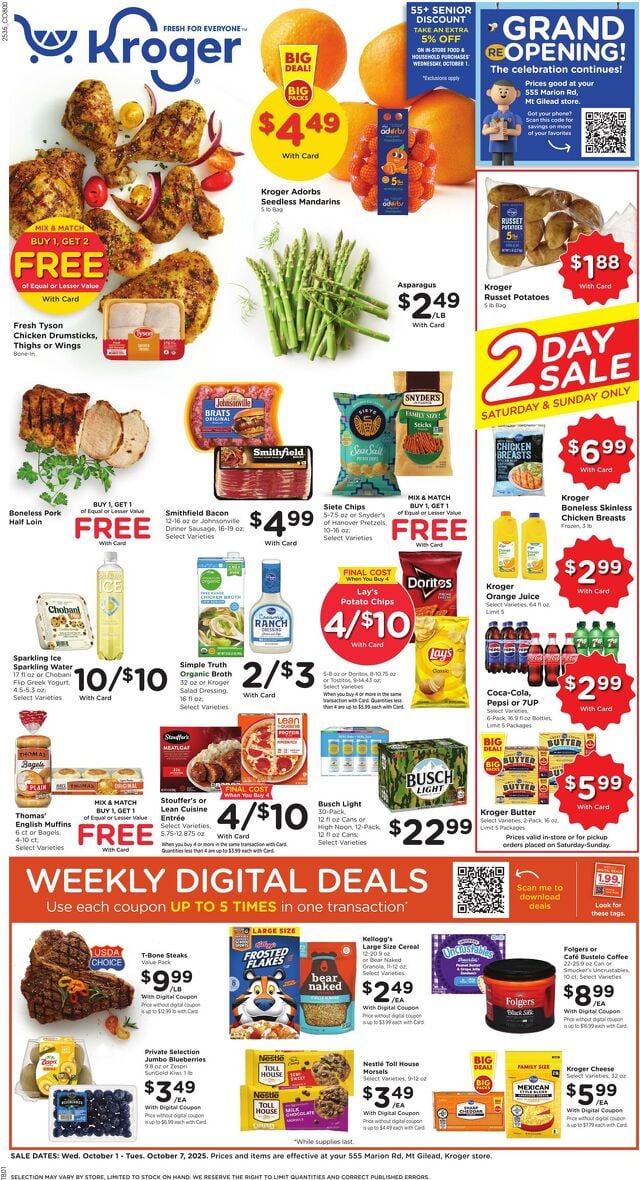 Catalogue Kroger from 10/01/2025