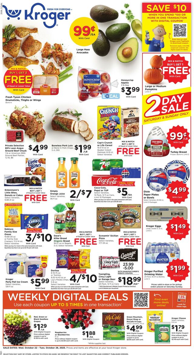 Catalogue Kroger from 10/22/2025